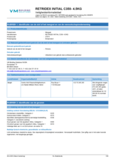 Retridex initial C350 - 4.5kg - SDS
